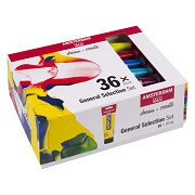 Amsterdam Standard Series Acrylverf Algemene Selectie Set 20ml, 36dlg.