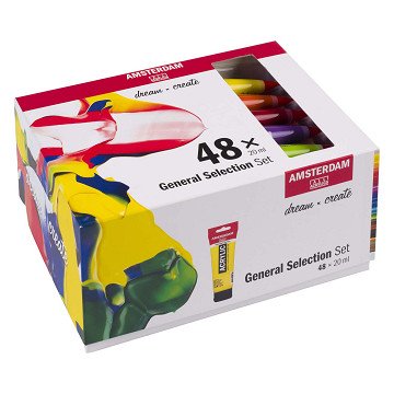 Amsterdam Standard Series Acrylic Paint General Selection Set 20ml, 48pcs.