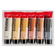 Amsterdam Standard Series Acrylfarben Metallic Set 20ml, 6-teilig.