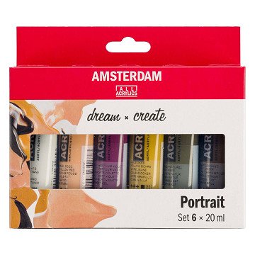 Amsterdam Standard Series Acrylic Paint Portrait Set 20ml, 6pcs.