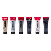 Amsterdam Standard Series Acrylfarben-Set in Grautönen, 20 ml, 6 Stück.