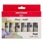 Amsterdam Standard Series Acrylverf Parelmoer Set 20ml, 6dlg.