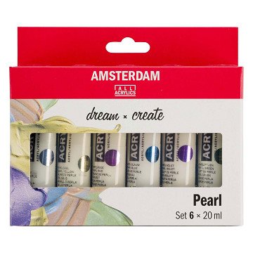 Amsterdam Standard Series Acrylverf Parelmoer Set 20ml, 6dlg.