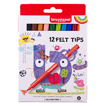 Bruynzeel Kids Felt-tip pens, 12 pcs.