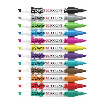 Ecoline Duotip Marker Basis-Set, 12-tlg.