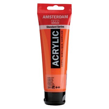 Amsterdam Acrylic Paint Vermilion, 120ml
