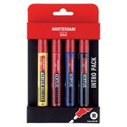 Amsterdam Acrylic Marker Basic Set, 4 pcs.