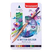 Bruynzeel Expression Watercolor Pencils, 12 pcs.