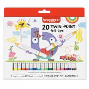 Bruynzeel Kids Twin Point Felt-tip pens, 20 pcs.