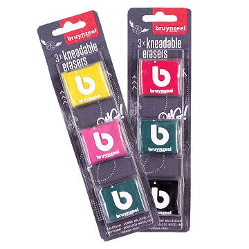 Bruynzeel Kneadable Erasers, 3 pcs.
