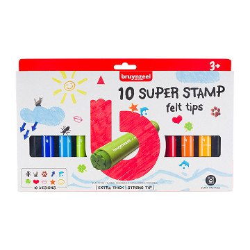 Bruynzeel Super Stempelmarker, 10 Stk.