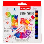 Bruynzeel Textile markers, 8 pcs.