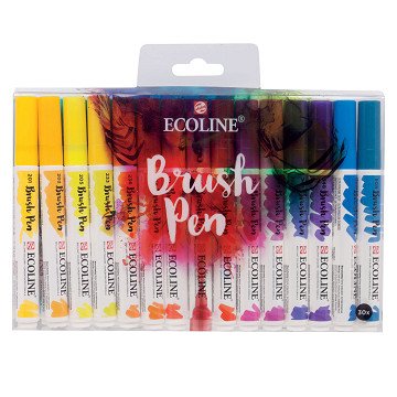 Talens Ecoline Brush Pen, 30 pcs.