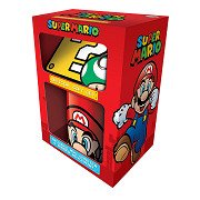 Super Mario Gift Set - Mug, Coaster & Keychain