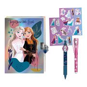 Frozen 2 Dagboek met Slot, Magische Pennen en Stickers