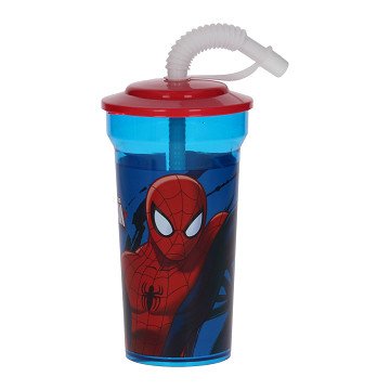 Spiderman Beker met Rietje