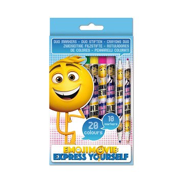 Emoji Duo-Markers, 10st