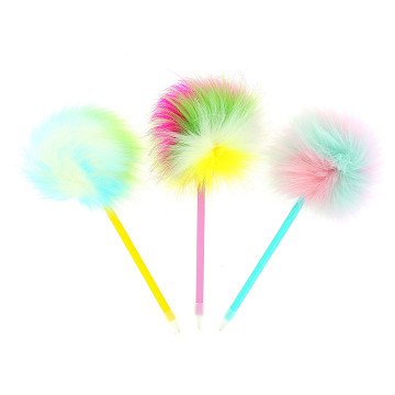 Rainbow Pom Pom Pen