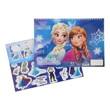 Frozen Schetsboek met Stencils & Stickers