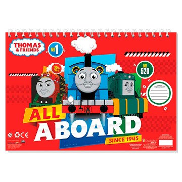 Skizzenblock Thomas die kleine Lokomotive, 40 Blatt