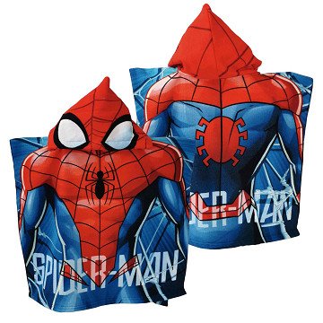 Handdoek Poncho Spiderman, 55x55cm