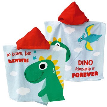 Handdoek Poncho Dino, 55x55cm