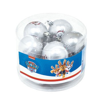 Kinder Kerstballen PAW Patrol Zilver, 10st.