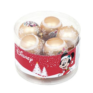 Children's Christmas Balls Minnie Mouse Gold, 10 pcs.