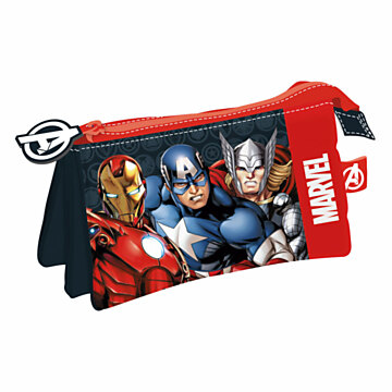 Pencil Case with 3 Compartments Marvel Avengers