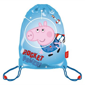 Turnbeutel Peppa Pig George Space Travel