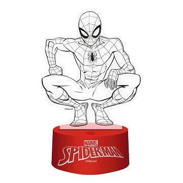 3D-Lampe mit Spiderman-Fernbedienung