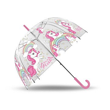Transparent Umbrella Unicorn, 48cm