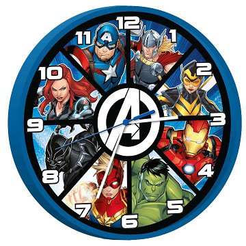 Wandklok Avengers