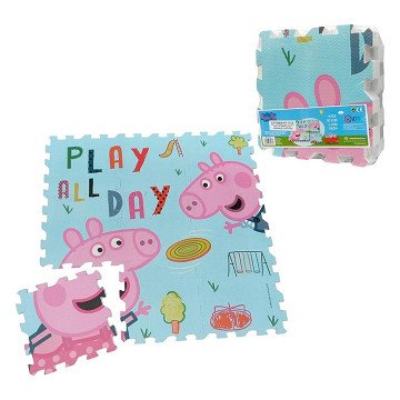 Floor puzzle Foam Peppa Pig, 9 pcs.