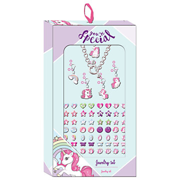 Unicorn Jewelry Set with Stickers