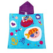 Handtuch-Poncho Piraten, 60x120cm