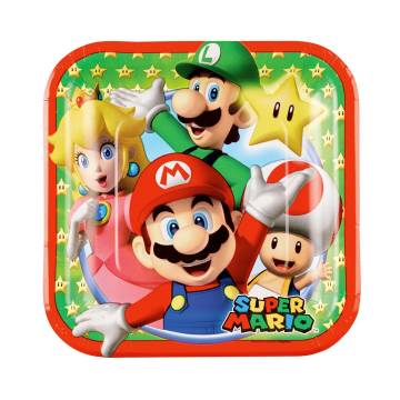 Super Mario Plates Cake, 8pcs.