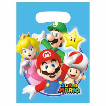 Super Mario Partytüten, 8 Stück.