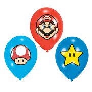 Super Mario Latex Balloons, 6 pcs.