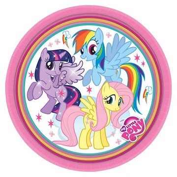 My Little Pony Plates, 8 pcs.