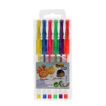 Fluor Gel Pen, 6pcs