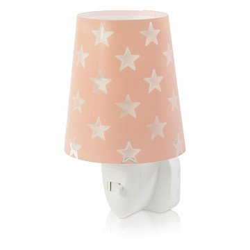 Dalber Nachtlamp LED Sterren Glow in the Dark Roze, 14cm