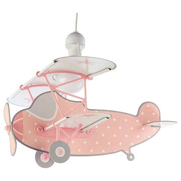 Dalber Hanging Lamp Stars Airplane Pink, 50cm