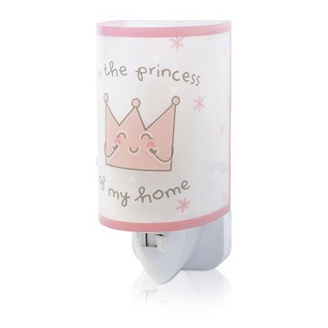 Dalber Nachtlamp Prinses Glow in the Dark Roze, 13cm