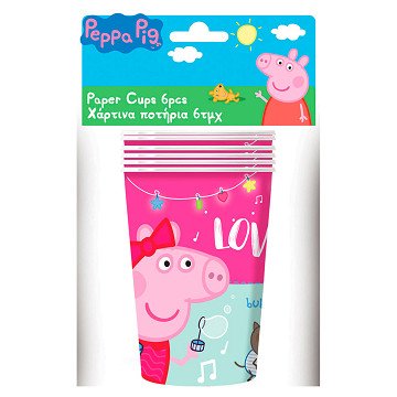 Peppa Pig Bekers, 6st.