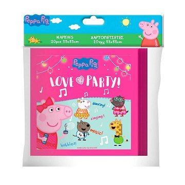 Peppa Pig Napkins, 20 pcs.