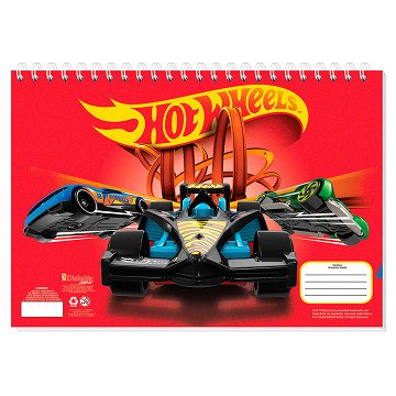 Schetsboek Hot Wheels met Stencils en Stickers