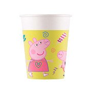 Bekers Peppa Pig, 8st.