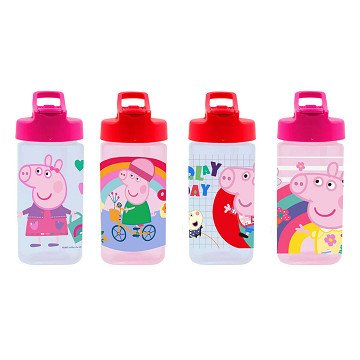 Drinkfles met Rietje Peppa Pig