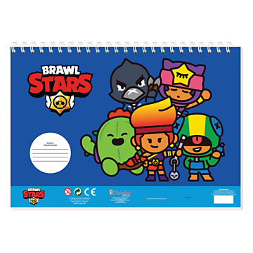 Brawl Stars Drawing Pad with Coloring Pages, Stencil and Sticker Sheet